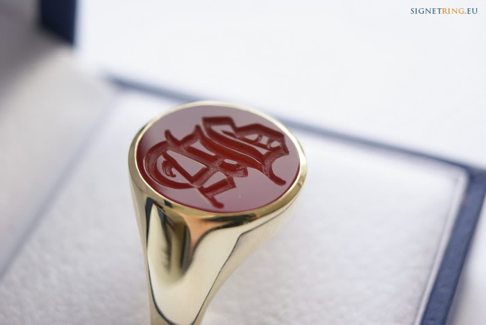 signet ring with initials